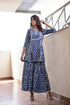MULMUL INDIGO ARIAN SHARARA SET MULMUL INDIGO ARIAN SHARARA SET